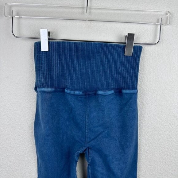 Free People Movement High-Rise 7/8 Length Good Karma Leggings in Blue Spruce - Picture 10 of 11